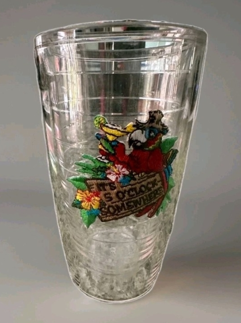 Margaritaville 16 oz. Tervis Tumbler “IT’S 5 O’CLOCK SOMEWHERE” Red Parrot